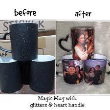 Heart Handal Glitter Magic Mug